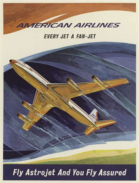 Vintage American Airlines Poster Every Jet A Fan-Jet