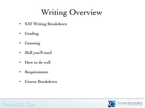 SAT Writing Section Overview | Curious.com