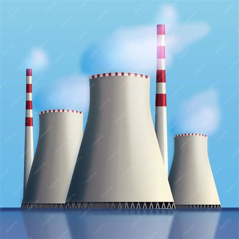 Free Vector | Realistic power plant illustration