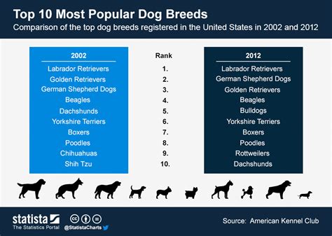 Chart: Top 10 Most Popular Dog Breeds | Statista