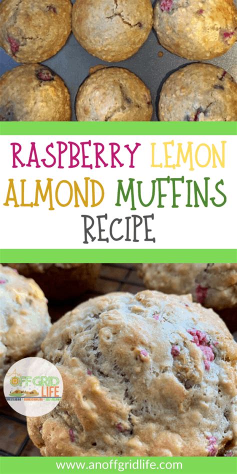 Recipe for Raspberry Lemon Almond Muffins - An Off Grid Life