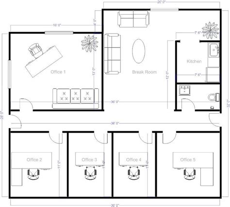 Home Office Floor Plans Examples