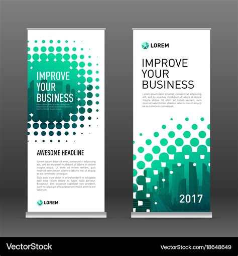 Construction vertical banner design template Vector Image