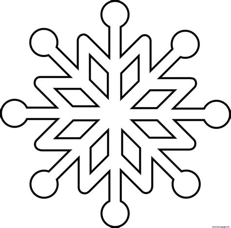 Clean Snowflake Coloring Pages | Snowflake coloring pages, Snowflake ...