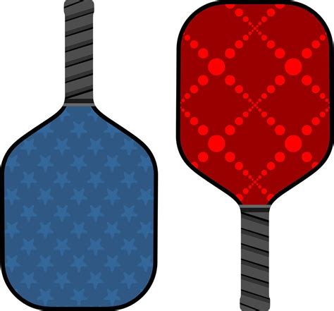 pickleball paddles set vector 11893012 Vector Art at Vecteezy