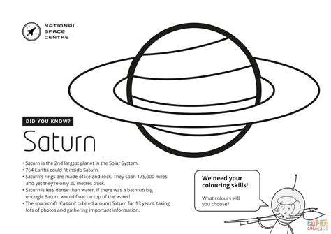 Planet Saturn coloring page | Free Printable Coloring Pages