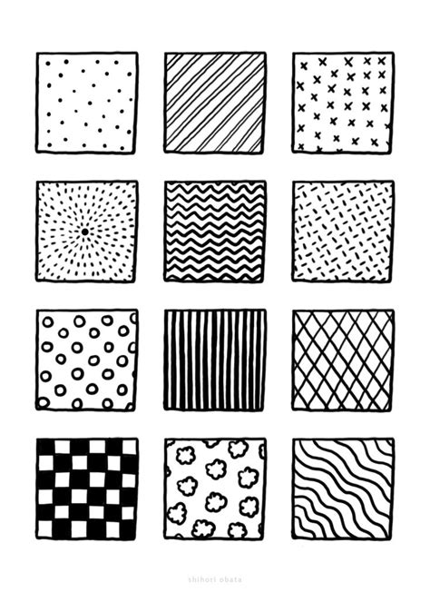 100+ Fun, Easy Patterns to Draw | Easy patterns to draw, Simple doodles ...