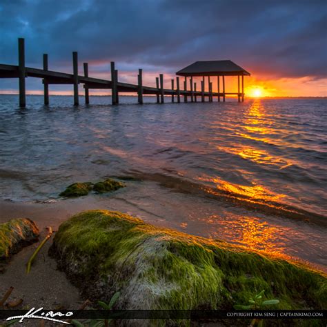 Sunset Stuart Pier at Refuge House