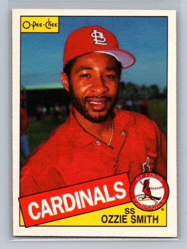 1985 O-Pee-Chee Ozzie Smith #191 - St. Louis Cardinals - Canadian/French | eBay