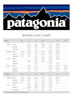 RMP - Rocky Mountain Patagonia: Wader Sizing Chart