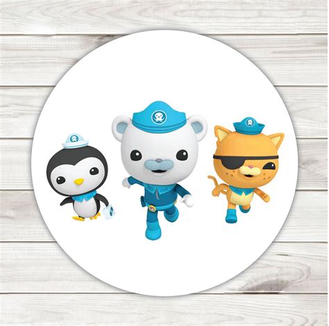 Personalized Octonauts Round Stickers Octonauts Birthday | Etsy