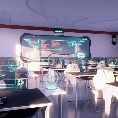 The Classroom Of The Future | Tecnología de casa, Diseño de discoteca, Interior futurista