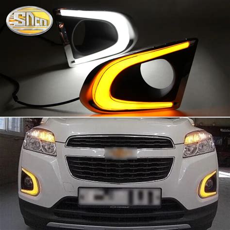 SNCN 2PCS LED Daytime Running Light For Chevrolet Trax 2014 2015 2016 Car Accessories Waterproof ...