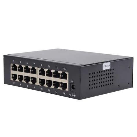 16 Port Gigabit Switch 1000M Full Duplex Gigabit Ethernet Switches 16 Port Metal Case for Office ...