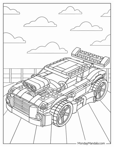 Lego Car Coloring Pages