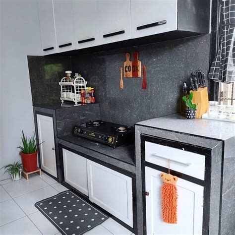 8 Ide Desain Dapur Hitam Putih Minimalis yang Menawan