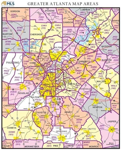 Atlanta Area Map | World Map 07