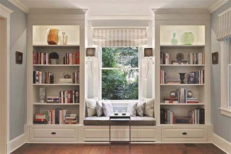 10 Brilliant Study Area Ideas and also Designs | Window seat design, Home library rooms ...