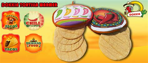 DOKKIA Tortilla Warmer Pouch 12 Inch Microwavable Cloth Fabric ...