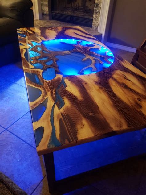 Epoxy Resin Tree Of Life Coffee Table with LED Lighting in 2022 | Diy resin table tops, Wood ...