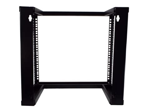 19" 9U Open Frame Wall Mount Rack - Versatile & Durable for IT/AV Equipment