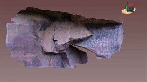 FS2281 Honanki Rock Art Panel 35G Status - 3D model by FOFSedona [c97943b] - Sketchfab