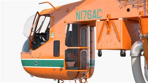 Sikorsky s-64 skycrane firefighting 3D model - TurboSquid 1485134