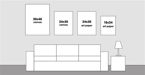 standard canvas sizes - Google Search | Paper art, Canvas art, Paper