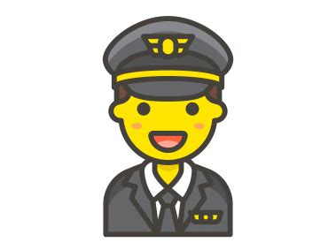 Pilot Man Emoji PNG Transparent Emoji - Freepngdesign.com