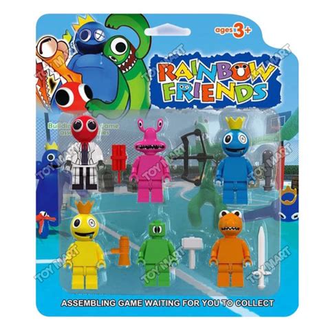 Famous Block Minifigure 6 PCS/SET with Accessories (Roblox, Rainbow Friends, Plants vs Zombies ...