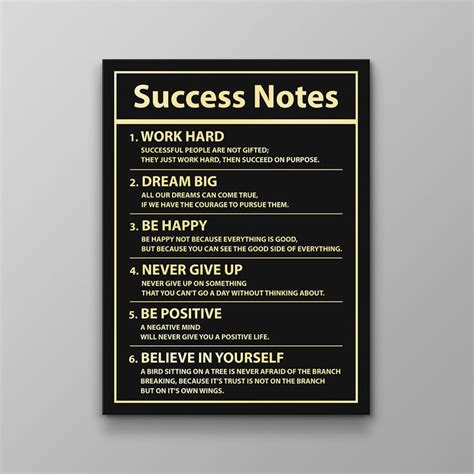 Wall Street 8 Rules For Success Motivational Wall Art – Success Hunters ...