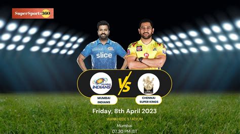 El Clasico | IPL 2023: Mumbai Indians vs Chennai Super Kings (MI vs CSK ...