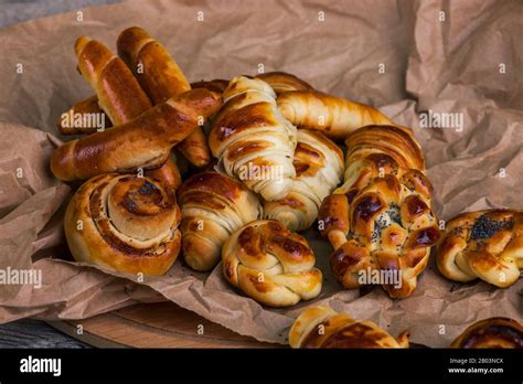 Different types of pastry Stock Photo - Alamy