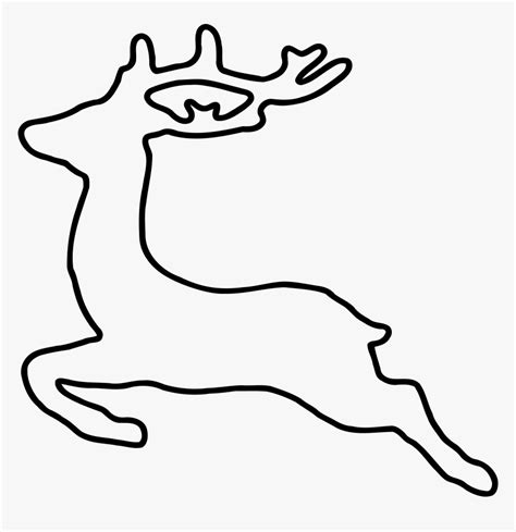 Reindeer Clipart Black And White Png - Reindeer Clipart Png Download ...