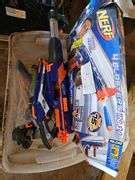 Tote of Nerf Guns - Web Online Auctions