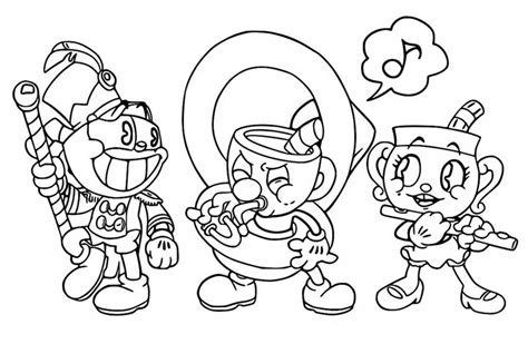 Coloring page Cuphead : Ms. Chalice 8