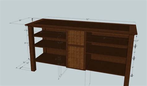 Widescreen TV Stand – Free Woodworking Plan.com