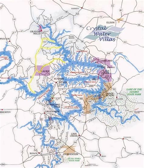 Printable Lake Of The Ozarks Mile Marker Map - Printable Calendars AT A GLANCE