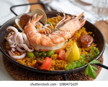 Mediterranean Seafood Dishes Rice Stock Photo 1080471629 | Shutterstock