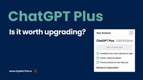 Is it Worth Upgrading to ChatGPT Plus? An In-Depth Review｜ExplainThis