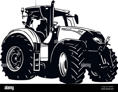 Tractor with farmer Stock Vector Images - Alamy