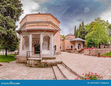 View of Shahzada(prince) Ahmed Tomb, Mausoleum in Bursa, Turkey Stock Image - Image of ...