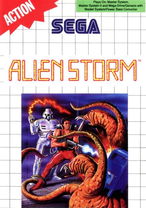 Alien Storm (1991) SEGA Master System box cover art - MobyGames