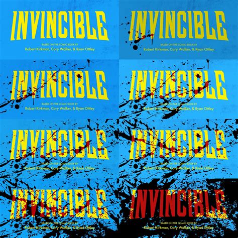 Evolution of the Title Card over the course of the 8 episodes : r/Invincible