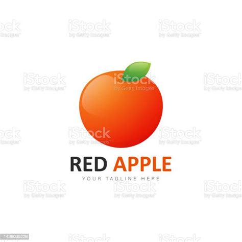 Red Apple Logo Gradient Design Illustration Stock Illustration ...