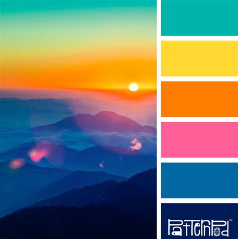Sunset Sweetness #patternpod #patternpodcolor #color #colorpalettes | Amostras de cores ...