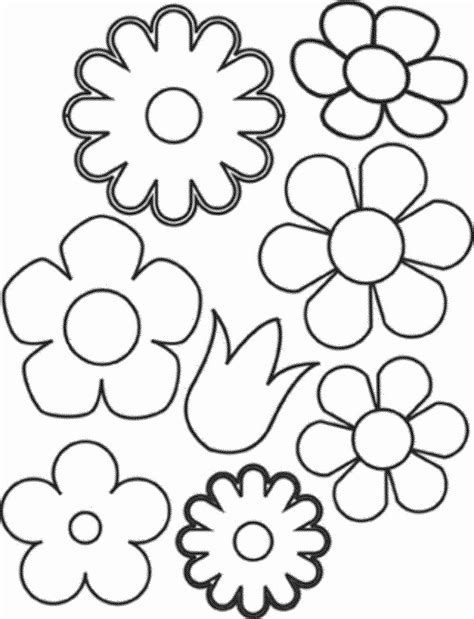 Easy Flower Coloring Pages Best Of Drawing Pages Flowers At Getdrawings In 2020 Flower Coloring ...