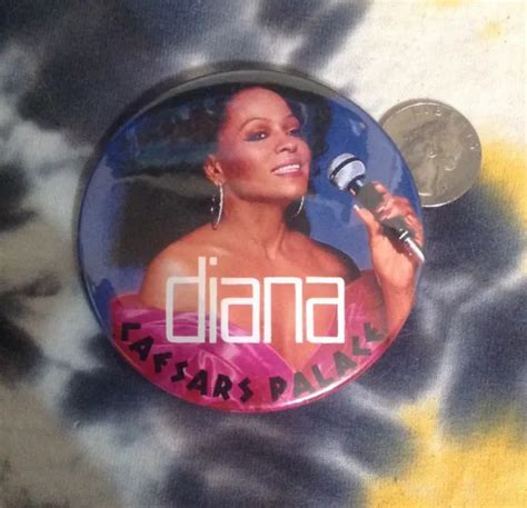 DIANA ROSS CAESARS Palace / Las Vegas - 3" pin / button $5.99 - PicClick