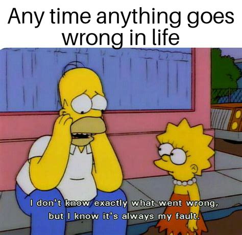 Anytime anything goes wrong in life | The Simpsons | Know Your Meme