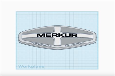 STL file Merkur Logo - Ford Motor Co.・3D printing template to download ...